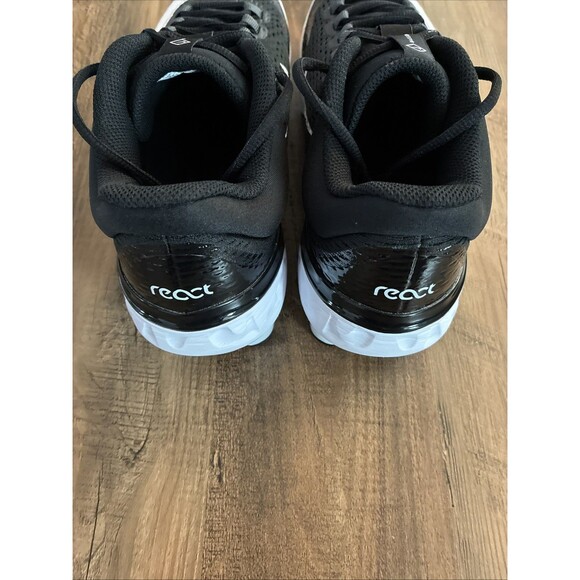 Nike Mens Size 9 Alpha Huarache Elite 4 MCS Baseball Cleat Grey/White FD6221-001 - Picture 4 of 6